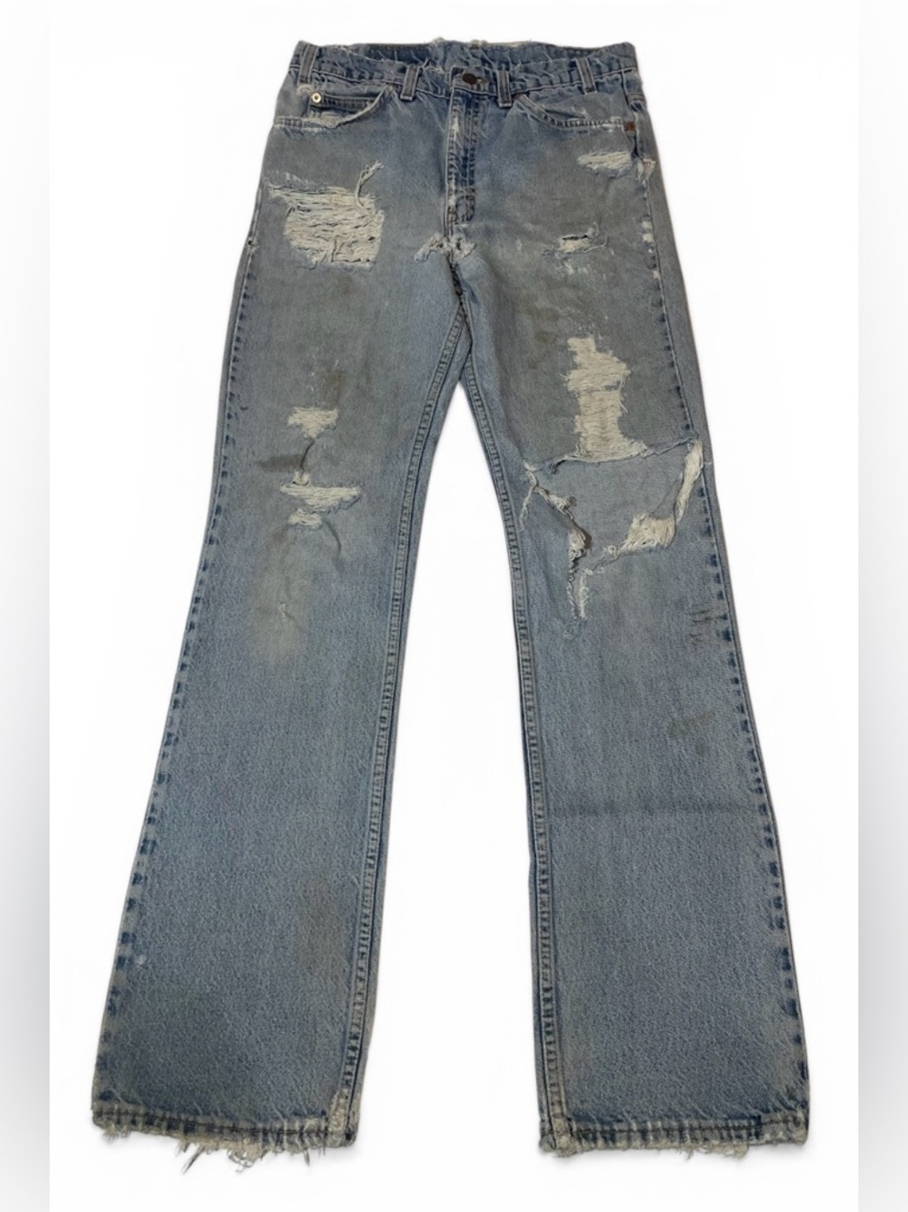 Levi’s Vintage 90s 517 Orange Tag Jeans Distressed. Size 33x34 - Picture 2 of 11